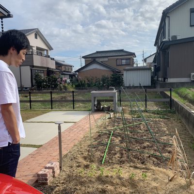 大根の準備｜ 岡崎市・豊田市のエクステリア・外構工事はサンホームズ